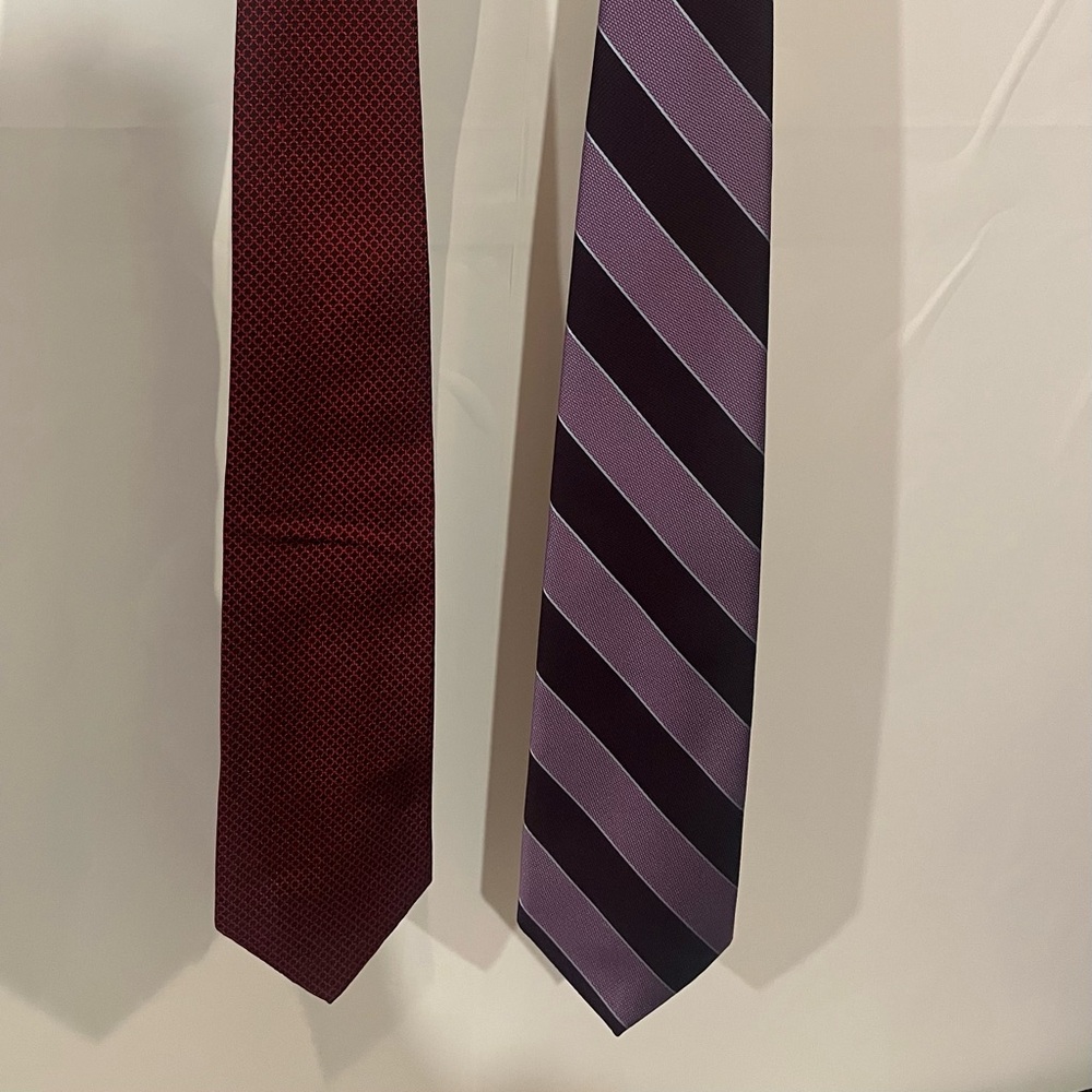 Brooks Brothers Red and Purple Striped Ties